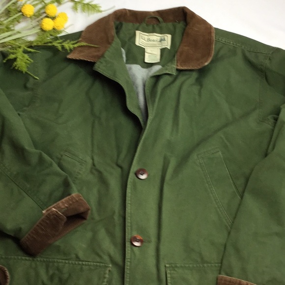 Ll Bean Flannel Lined Canvas Field 